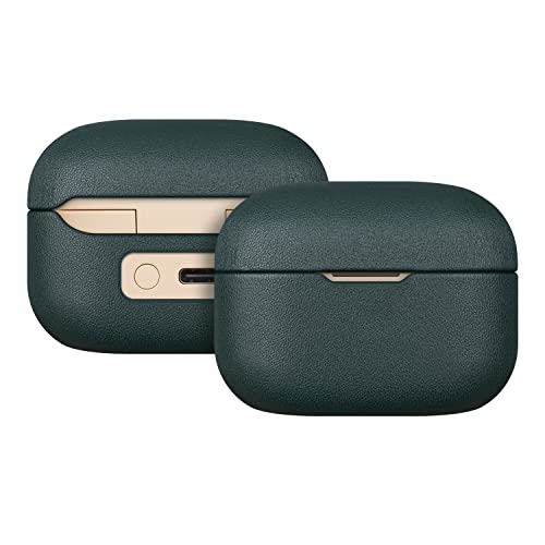DucKey Lederhülle Kompatibel Mit Sony LinkBuds S Kopfhörern, Tragbare Stoßfeste Aufbewahrungstasche (Color : Green) von DucKey