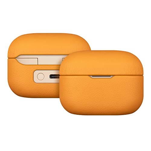 DucKey Lederhülle Kompatibel Mit Sony LinkBuds S Kopfhörern, Tragbare Stoßfeste Aufbewahrungstasche (Color : Orange) von DucKey