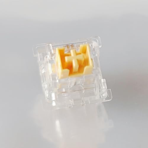 DucKey OUTEMU Honey Peach Switch V2 RGB, Transparenter Vorgeschmierter Leiser Linearer Schalter für Mechanische Tastaturen (Size : 110PCS) von Ducky