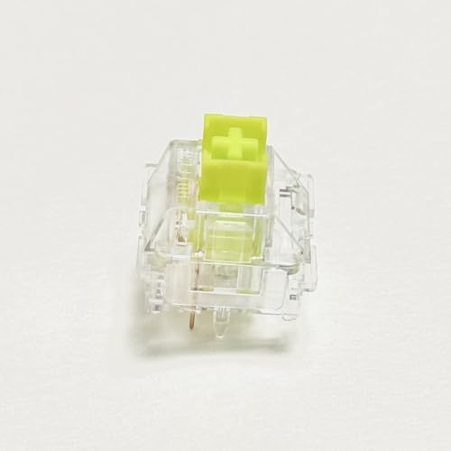 DucKey OUTEMU Lime Switch V2 RGB, Transparenter Vorgeschmierter Geräuschloser Taktiler Schalter für Benutzerdefinierte Mechanische Tastaturen (Size : 30PCS) von DucKey