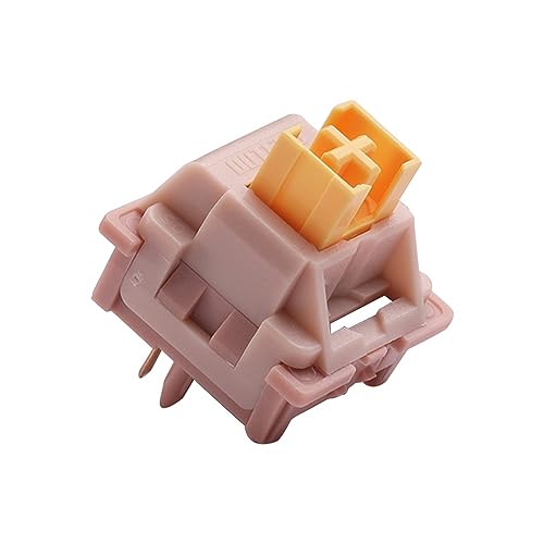 DucKey Outemu Honey Peach Switch V2, 5Pin 40g Vorgeschmierter Leiser Linearer Schalter für Mechanische Tastaturen (Size : 110PCS) von DucKey