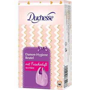 50 Duchesse Hygienebeutel aus Polyethylen (PE) im Spender von Duchesse