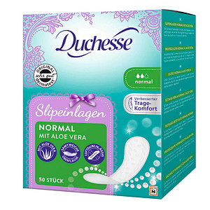 Duchesse Slipeinlagen Normal mit Aloe Vera für Slip, 50 St. Duchesse Slipeinlagen Normal mit Aloe Vera für Slip, 50 St. von Duchesse