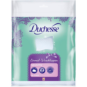 Duchesse trockene Reinigungstücher Waschlappen Sensitiv, 50 St. von Duchesse