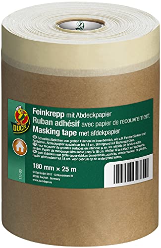 Duck® Feinkrepp mit Abdeckpapier 180mmx25m von Duck