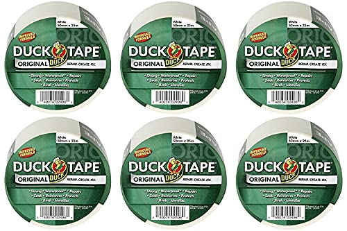 Duck Tape 260191.6 Original weiß, 50 mm x 25 m, 6 Stück von Duck