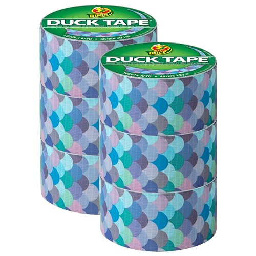 Duck Tape Musterfarben Meerjungfrau 48 mm x 9,1 m, 6 Stück von Duck