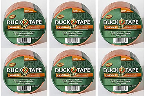 Duck Tape Original Orange, 50 mm x 25 m, 6 Stück von Duck