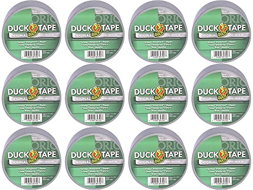 Duck Tape Original Silber, 50 mm x 25 m, 12 Stück von Duck