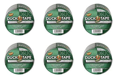 Duck Tape Original Silber, 50 mm x 25 m, 6 Stück von Duck