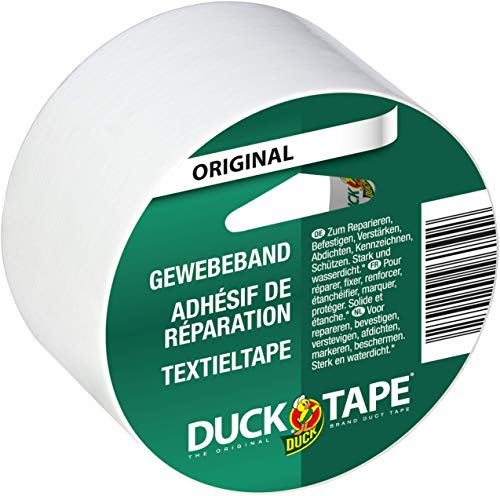 Duck Tape Panzertape zum Reparieren, Bündeln und Befestigen - 50mm x 5m - Weiß von Duck