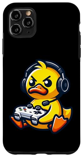 Hülle für iPhone 11 Pro Max Lustige Ente Gamer Quack Videospiele Jungen Mädchen Kinder von DuckGamer2024