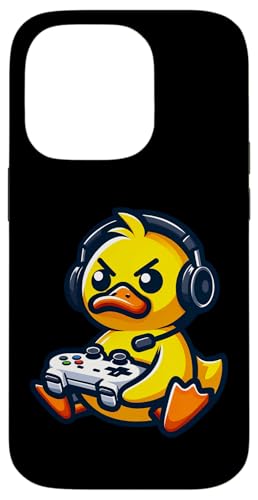 Hülle für iPhone 14 Pro Lustige Ente Gamer Quack Videospiele Jungen Mädchen Kinder von DuckGamer2024