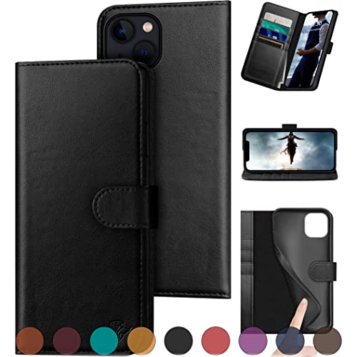 DuckSky Design für iPhone 15 6,1 Zoll Echtleder Wallet Case 【RFID】【4 Kreditkartenfächer】【Echtes Leder】 Flip Folio Book Handyhülle Cover Damen Herren für Apple 15 Hülle Schwarz DuckSky Design für iPhone 15 6,1 Zoll Echtleder Wallet Case 【RFID】【4 Kreditkartenfächer】【Echtes Leder】 Flip Folio Book Handyhülle Cover Damen Herren für Apple 15 Hülle Schwarz von DuckSky
