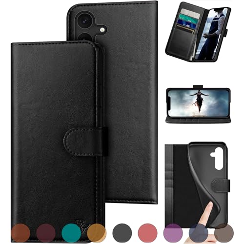 DuckSky Schutzhülle für Samsung Galaxy S24 5G, echtes Leder, RFID-Blockierung, 4 Kreditkartenfächer, echtes Leder, Klappetui, Schutzhülle für Damen und Herren, Schwarz DuckSky Schutzhülle für Samsung Galaxy S24 5G, echtes Leder, RFID-Blockierung, 4 Kreditkartenfächer, echtes Leder, Klappetui, Schutzhülle für Damen und Herren, Schwarz von DuckSky
