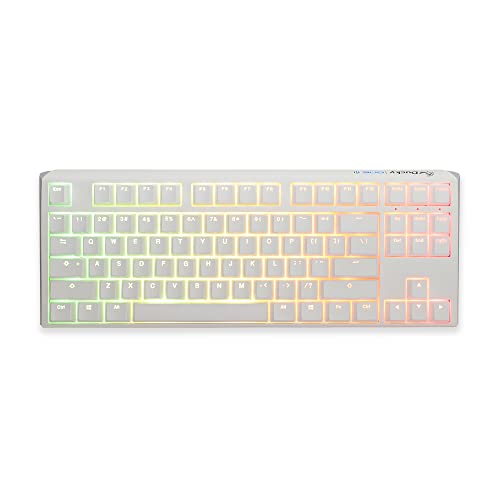 DUCKY One 3 Classic Pure White TKL Gaming Tastatur, RGB LED - MX-Silent-Red (US) von Ducky Channel