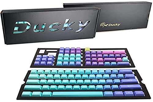 Ducky Keycaps de Layout Double-Shot - ABS Keycaps Set - Tastenkappen für Mechanische Tastatur Cherry MX Switches - 108 Tasten - US-Layout von Ducky Channel