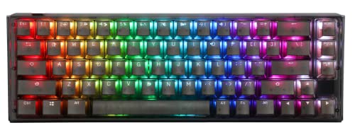 Ducky One 3 Aura Black SF Gaming Tastatur, RGB LED - MX-Silent-Red (US) von Ducky