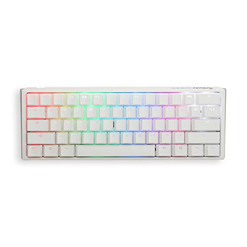 Ducky One 3 Classic Pure White Mini Gaming Tastatur, RGB LED - MX-Blue (US) von Ducky Channel