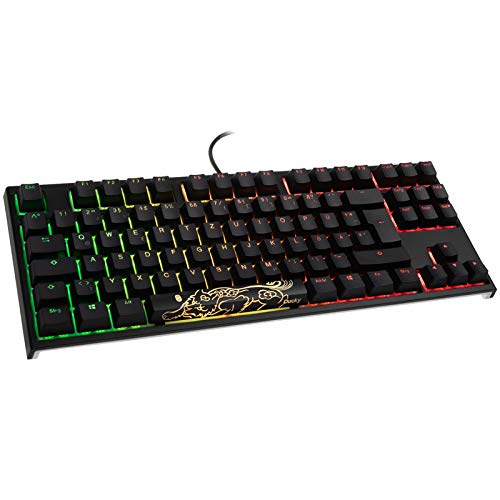 DUCKY Compatible ONE 2 TKL PBT Gaming Tastatur, MX-Brown, RGB LED - schwarz von Ducky