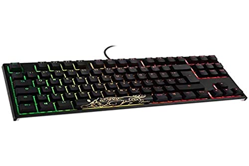 DUCKY Compatible ONE 2 TKL PBT Gaming Tastatur, MX-Silent-Red, RGB LED - schwarz von Ducky