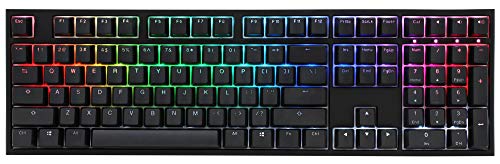 DUCKY ONE 2 Backlit PBT Gaming Tastatur, MX-Silent-Red, RGB LED - schwarz (US) von Ducky