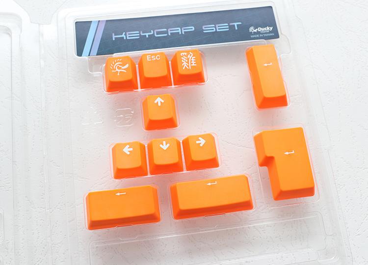 Ducky Double-Shot - Tastaturkappe - Thermoplastisches Polyester (PBT) - Orange (DKSA11-USPDYNWO1) von Ducky