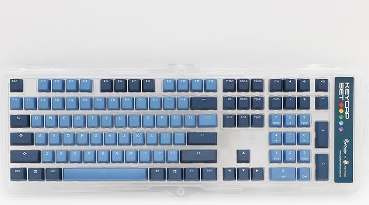 Ducky Good In Blue - Tastaturkappe - Polybutylene terephthalate (PBT) - Blau - Cyan (DKSA108-USPDBBWOG) von Ducky