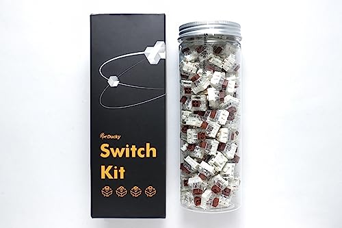 Ducky Kailh Box Brown Switches, mechanisch, 3-Pin, taktil, MX-Stem, 50g - 110 Stück von Ducky