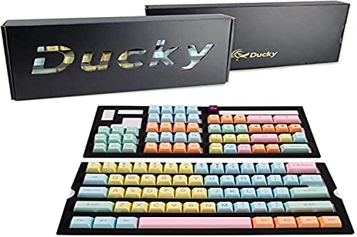 Ducky Keycaps de Layout Double-Shot - ABS Keycaps Set - Tastenkappen für Mechanische Tastatur Cherry MX Switches - 108 Tasten - US-Layout von Ducky