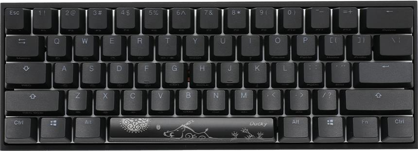 Ducky Mecha Mini Gaming Tastatur, MX-Silent-Red, RGB-LED - schwarz (DKME2061ST-SDEPDAAT1) von Ducky
