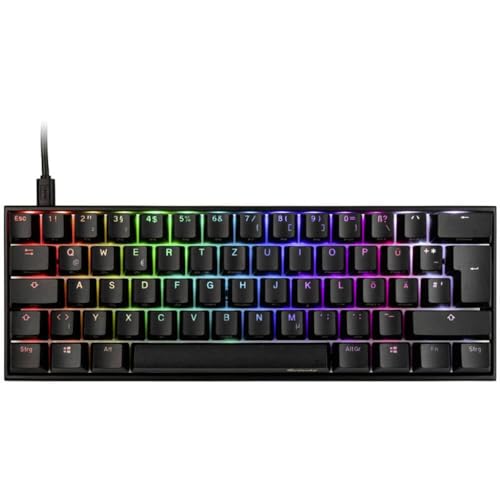 Ducky Mecha Mini MX-Brown USB Gaming-Tastatur Deutsch, QWERTZ Schwarz von Ducky