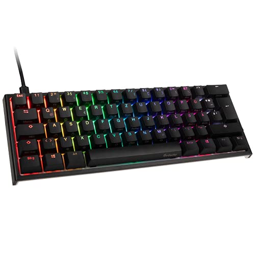 Ducky ONE 2 Mini MX-Black, RGB-LED Kabelgebunden Gaming-Tastatur Switch: Black Deutsch, QWERTZ Schwa von Ducky