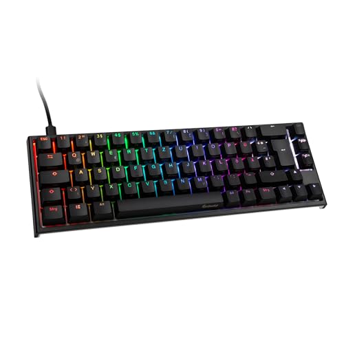 Ducky ONE 2 SF - 65% Mechanische Gaming Tastatur mit Cherry MX Brown Switches, RGB Beleuchtung, PBT-Double-Shot-Tastenkappen und Abnehmbares Kabel - Mechanical Keyboard DE Layout von Ducky Channel