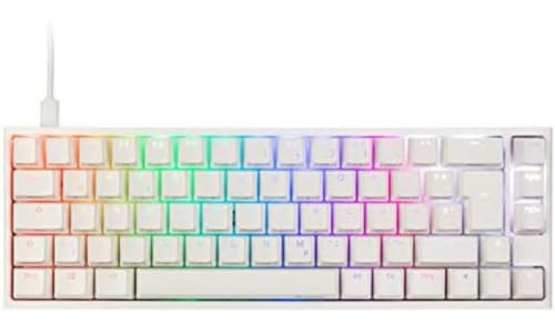 Ducky ONE 2 SF Gaming Tastatur Deutsches Layout, Mechanische Tastatur RGB mit Cherry MX Brown Switches, 65% RGB Keyboard PC, Tastatur Kabelgebunden von Ducky