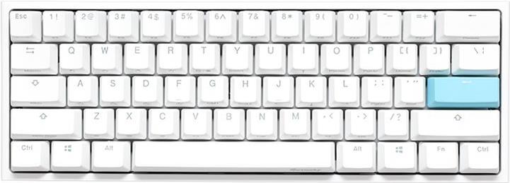 Ducky One 2 Pro Mini White Edition Gaming Tastatur, RGB LED - Gateron Yellow (US) (DKON2061ST-GUSPDWWTY2) von Ducky