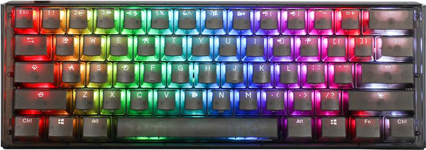 Ducky One 3 Aura Black Mini Gaming Tastatur, RGB LED - MX-Red (US) (DKON2161ST-RUSPDABAAAC1) von Ducky