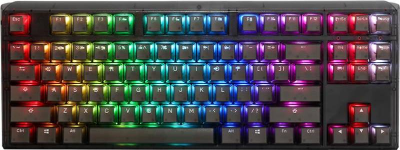 Ducky One 3 Aura Black TKL Gaming Tastatur, RGB LED - MX-Speed-Silver (US) (DKON2187ST-PUSPDABAAAC1) von Ducky