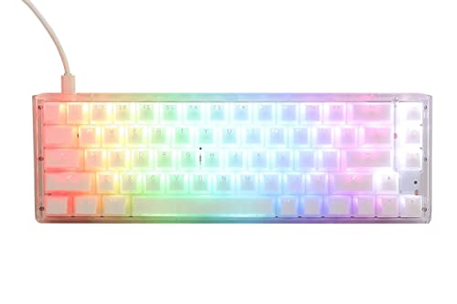 Ducky One 3 Aura White SF Gaming Tastatur, RGB LED - MX-Speed-Silver (US) von Ducky