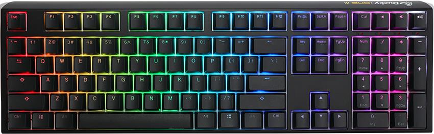 Ducky One 3 Classic Black/White Gaming Tastatur, RGB LED - MX-Speed-Silver (US) (DKON2108ST-PUSPDCLAWSC1) von Ducky