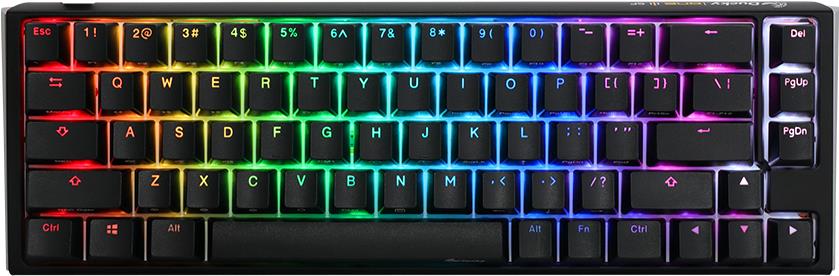 Ducky One 3 Classic Black/White SF Gaming Tastatur, RGB LED - MX-Silent-Red (US) (DKON2167ST-SUSPDCLAWSC1) von Ducky