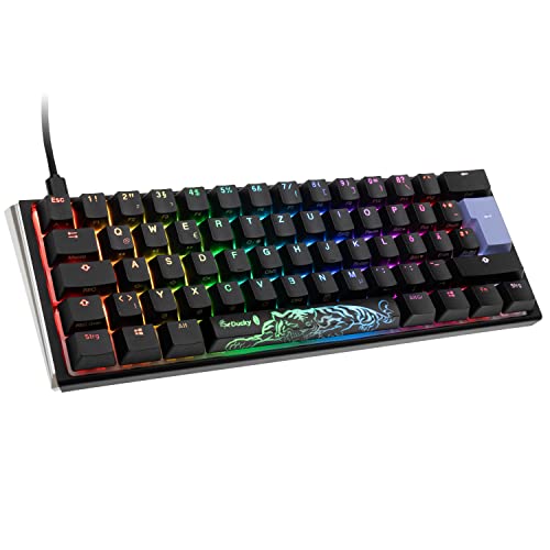 Ducky One 3 Classic Mechanische Tastatur - Mechanical Keyboard - Tastatur Gaming Mechanisch - Gaming Keyboard Mechanical - Mechanische Gaming Tastatur - Mini-Format 60% - MX-Clear von Ducky