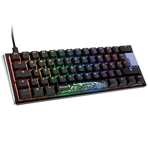 Ducky One 3 Classic Mechanische Tastatur - Mechanical Keyboard - Tastatur Gaming Mechanisch - Gaming Keyboard Mechanical - Mechanische Gaming Tastatur - Mini-Format 60% - MX-Red von Ducky