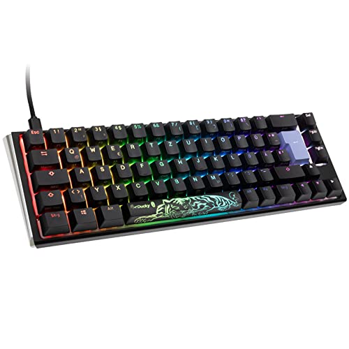 Ducky One 3 Classic Mechanische Tastatur - Mechanical Keyboard - Tastatur Gaming Mechanisch - Gaming Keyboard Mechanical - Mechanische Gaming Tastatur - SF-Format 65% - MX-Black von Ducky