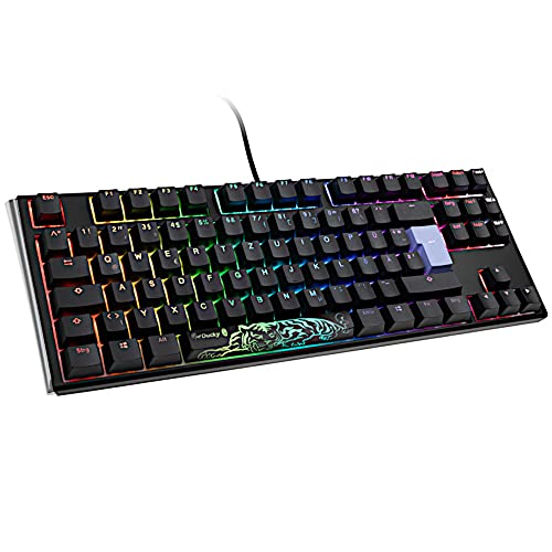 Ducky One 3 Classic Mechanische Tastatur - Mechanical Keyboard - Tastatur Gaming Mechanisch - Gaming Keyboard Mechanical - Mechanische Gaming Tastatur - TKL-Format 80% - MX-Silent-Red von Ducky