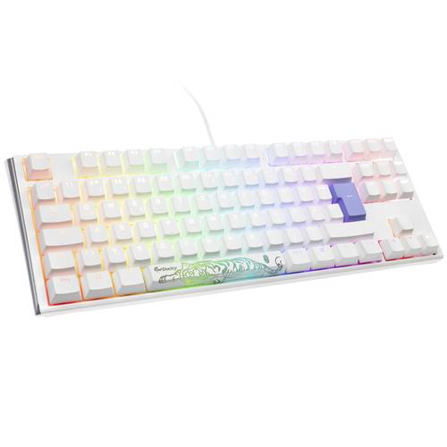 Ducky One 3 Classic Pure USB Tastatur, Gaming-Tastatur Deutsch, QWERTZ Weiß Switch: Red von Ducky