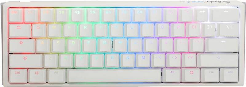 Ducky One 3 Classic Pure White Mini Gaming Tastatur, RGB LED - MX-Black (DKON2161ST-ADEPDPWWWSC1) von Ducky