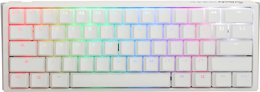 Ducky One 3 Classic Pure White Mini Gaming Tastatur, RGB LED - MX-Blue (US) (DKON2161ST-CUSPDPWWWSC1) von Ducky