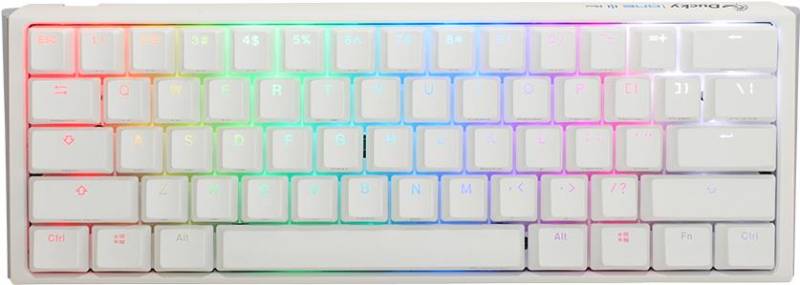 Ducky One 3 Classic Pure White Mini Gaming Tastatur, RGB LED - MX-Blue (US) (DKON2161ST-CUSPDPWWWSC1) von Ducky