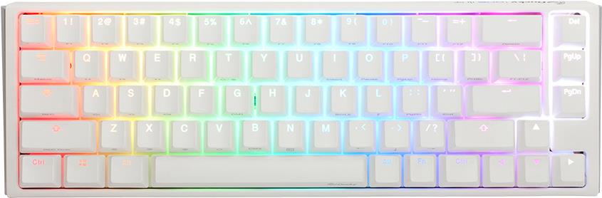 Ducky One 3 Classic Pure White SF Gaming Tastatur, RGB LED - MX-Blue (DKON2167ST-CDEPDPWWWSC1) von Ducky